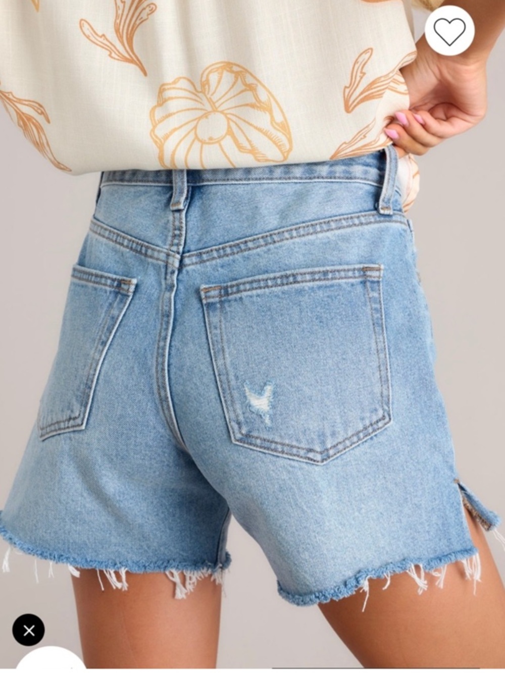 NWT JBD MEDIUM WASH HIGH WAISTED COTTON DENIM SHORTS Size Medium - Picture 3 of 12